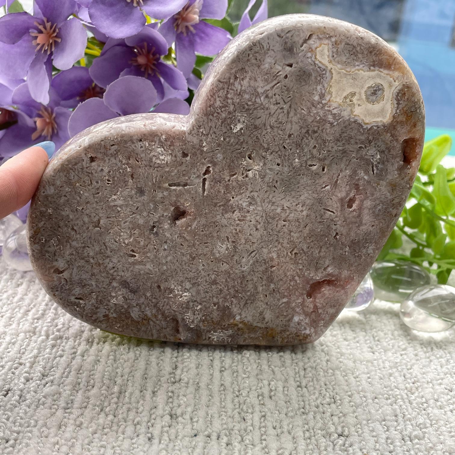 Pink Amethyst - Heart - H19