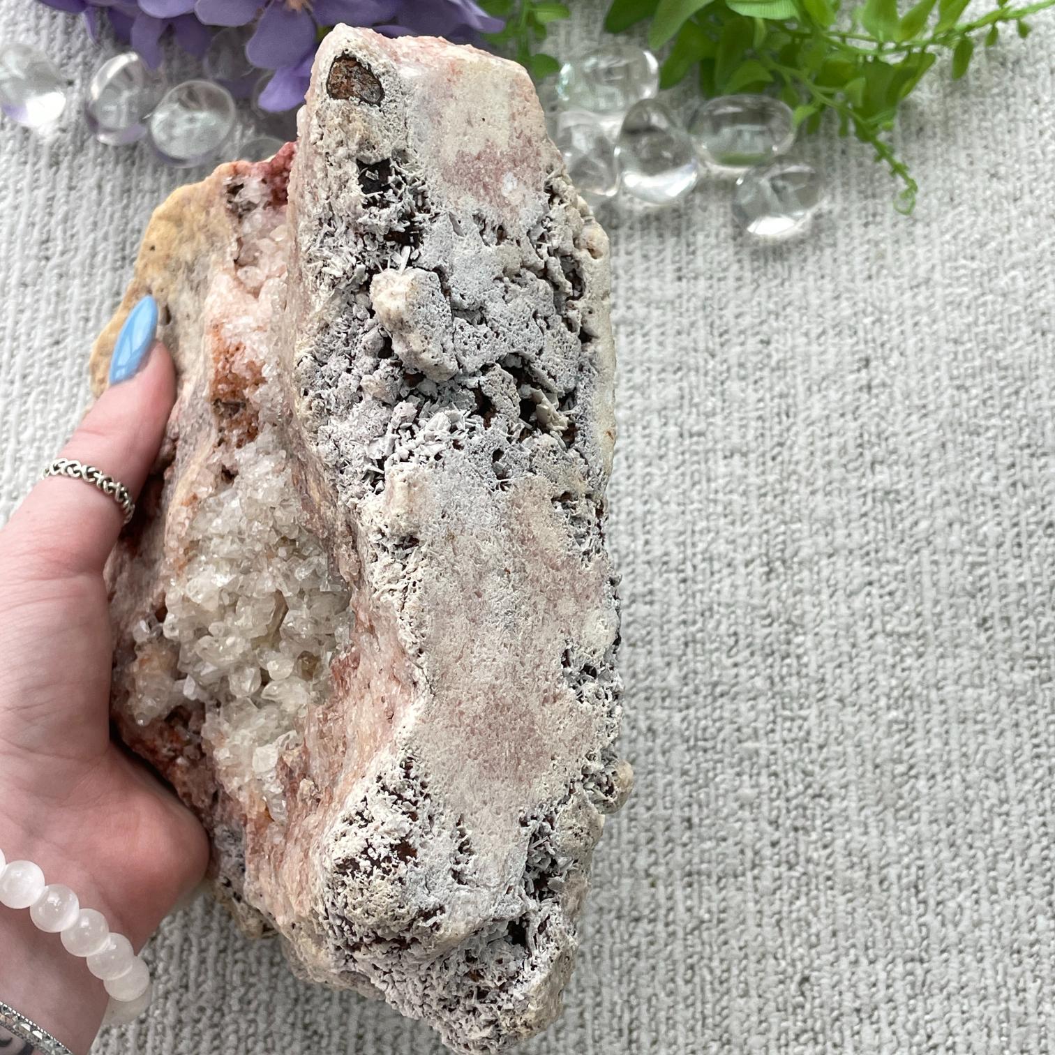 Pink Amethyst Druzy Rough Freeform