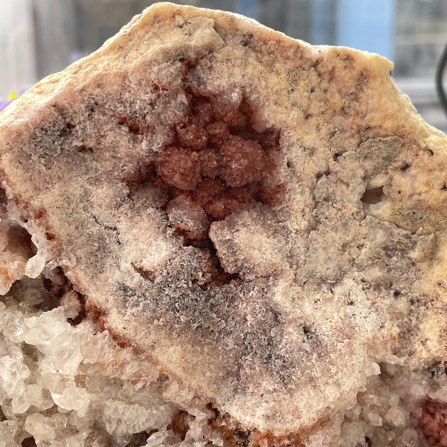 Pink Amethyst Druzy Rough Freeform