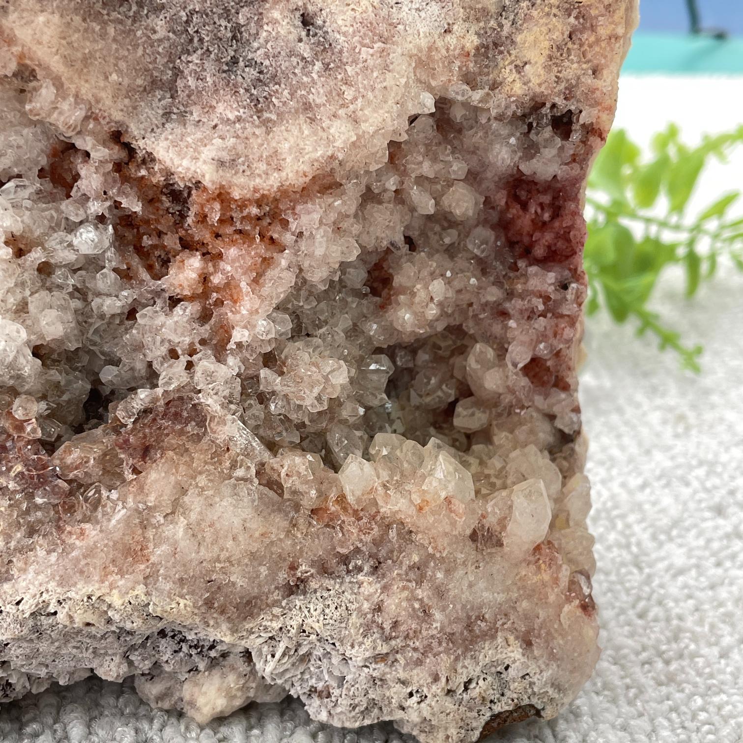 Pink Amethyst Druzy Rough Freeform