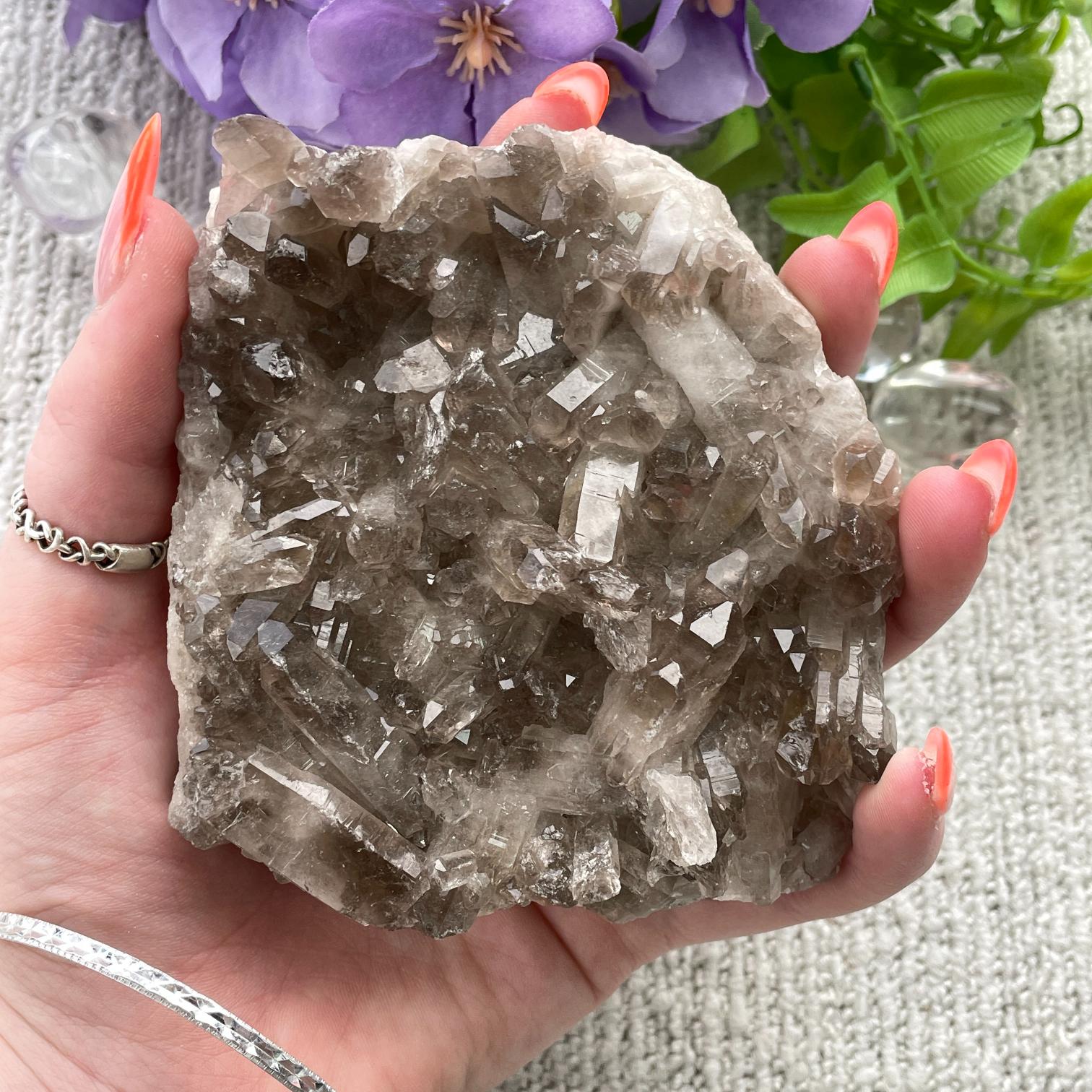 Smokey Quartz Cluster - 48