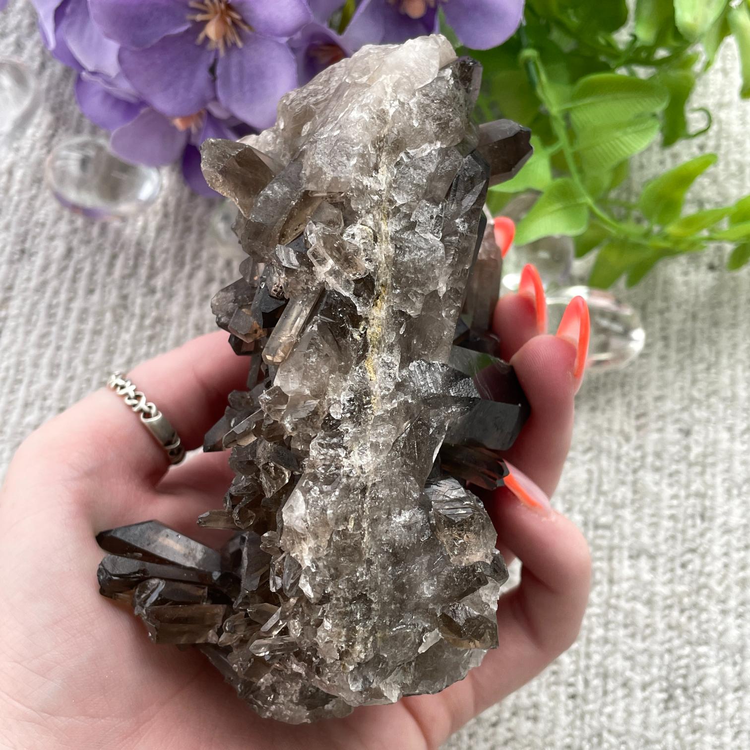 Smokey Quartz Cluster - 49