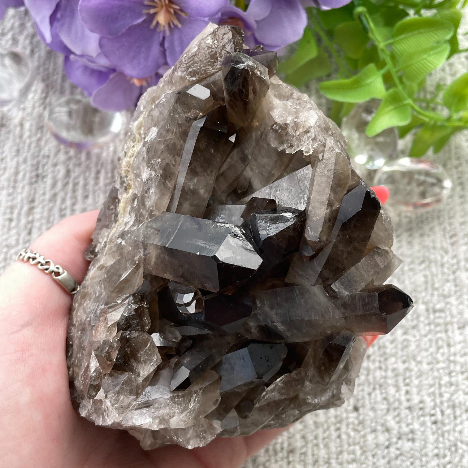 Smokey Quartz Cluster - 49