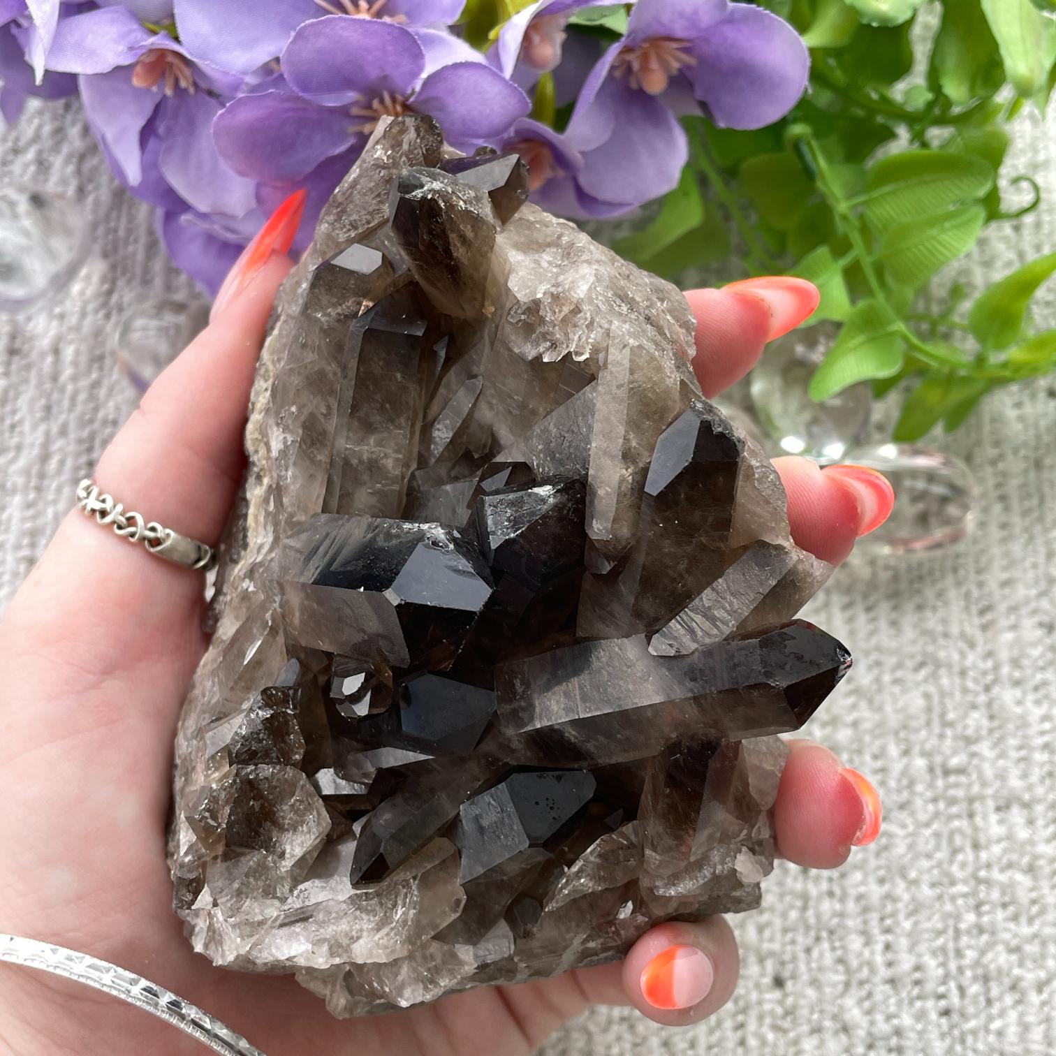 Smokey Quartz Cluster - 49