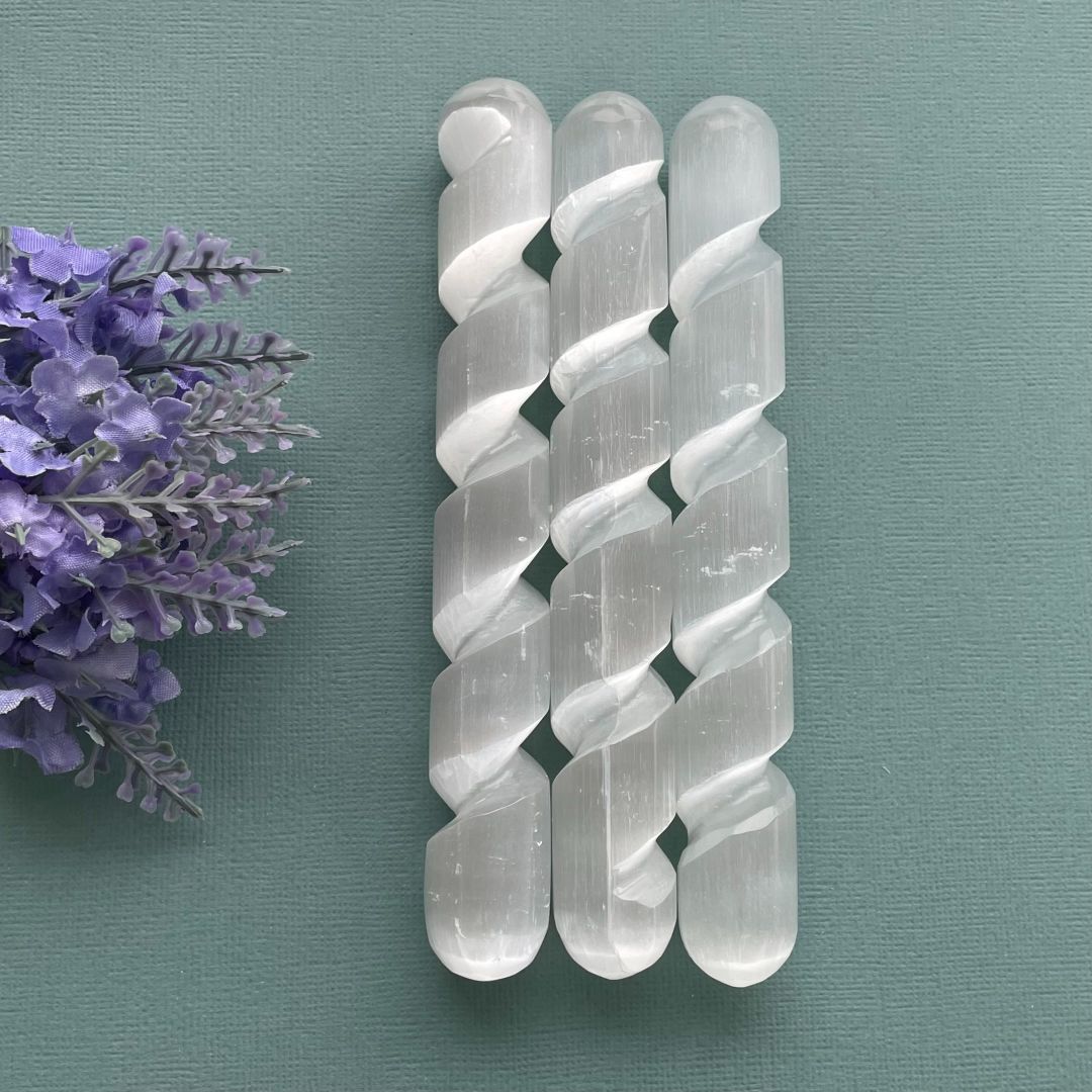 Selenite Wand - Spiral