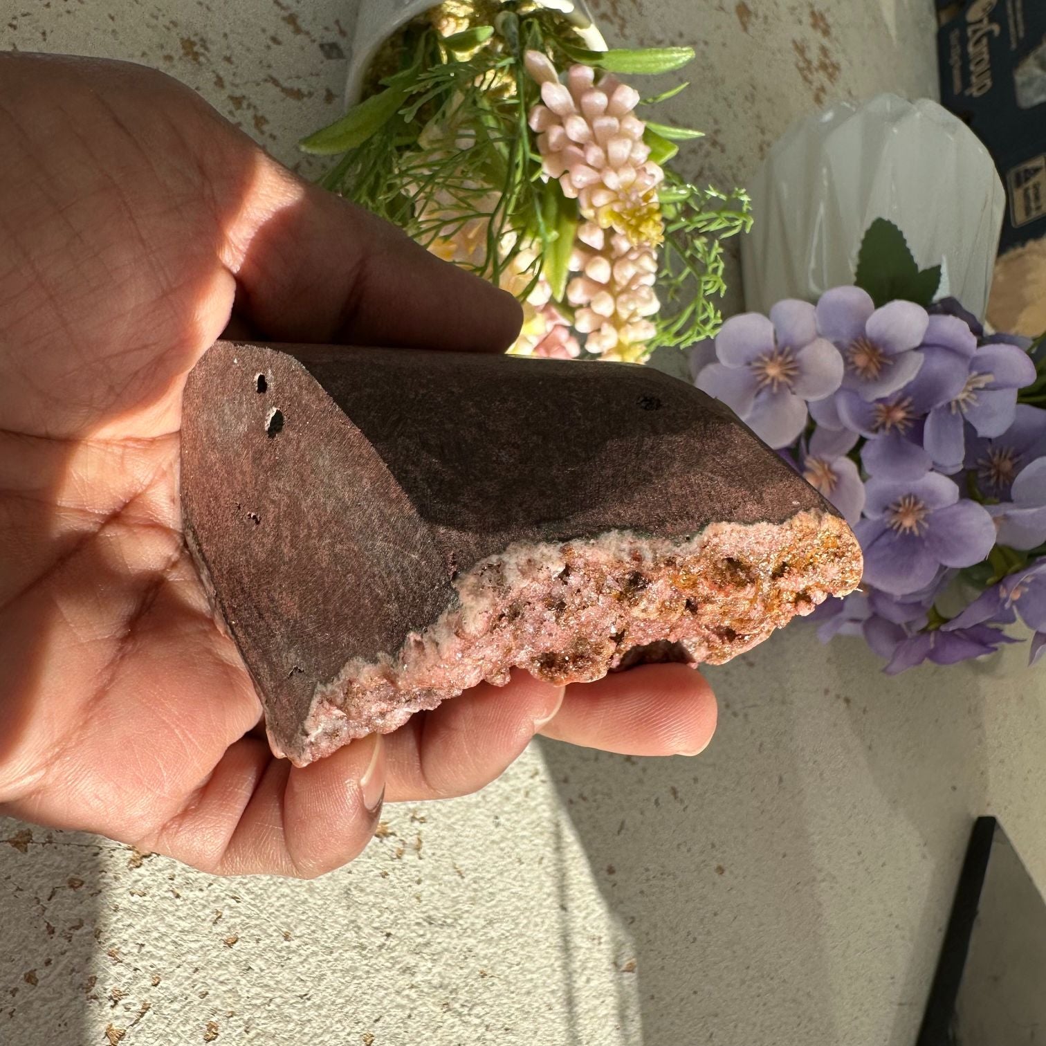 Pink Amethyst - Geode - P89