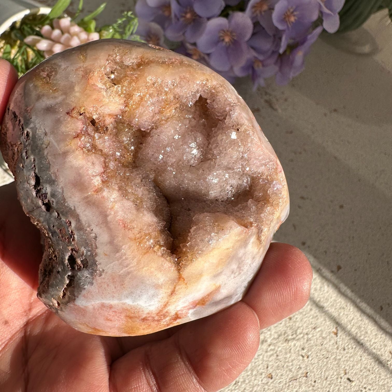 Pink Amethyst - Geode - P91