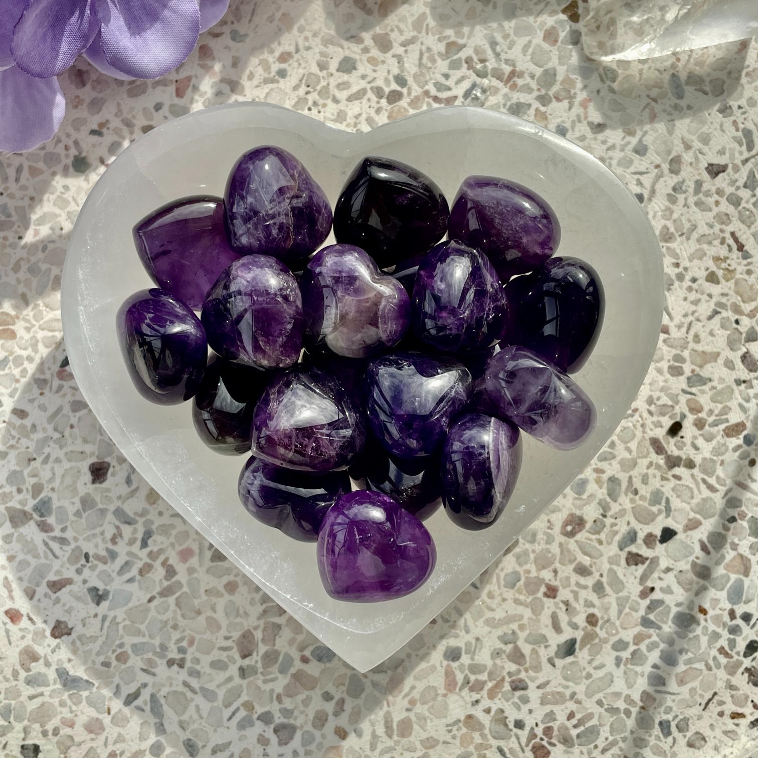 Amethyst Heart 2cm