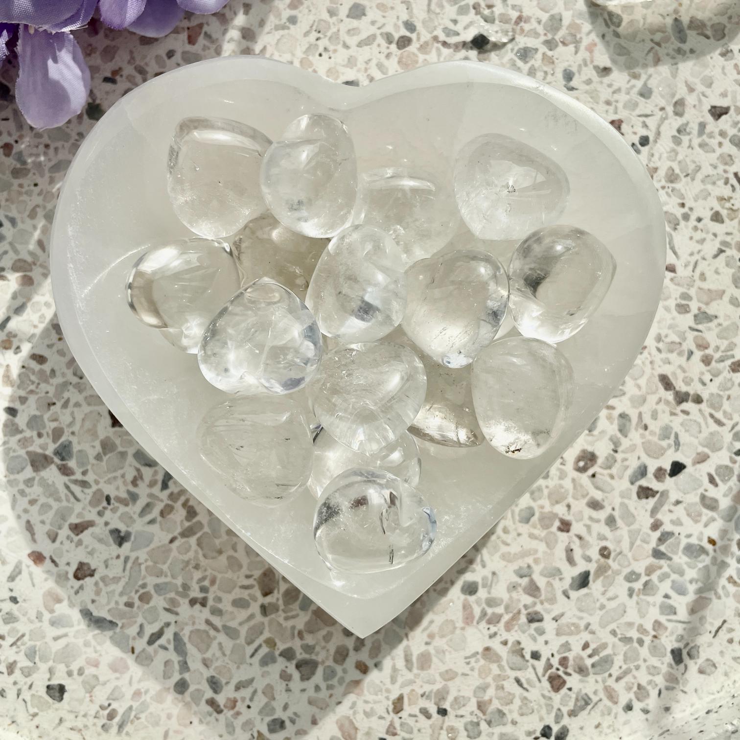 Clear Quartz Heart 2cm
