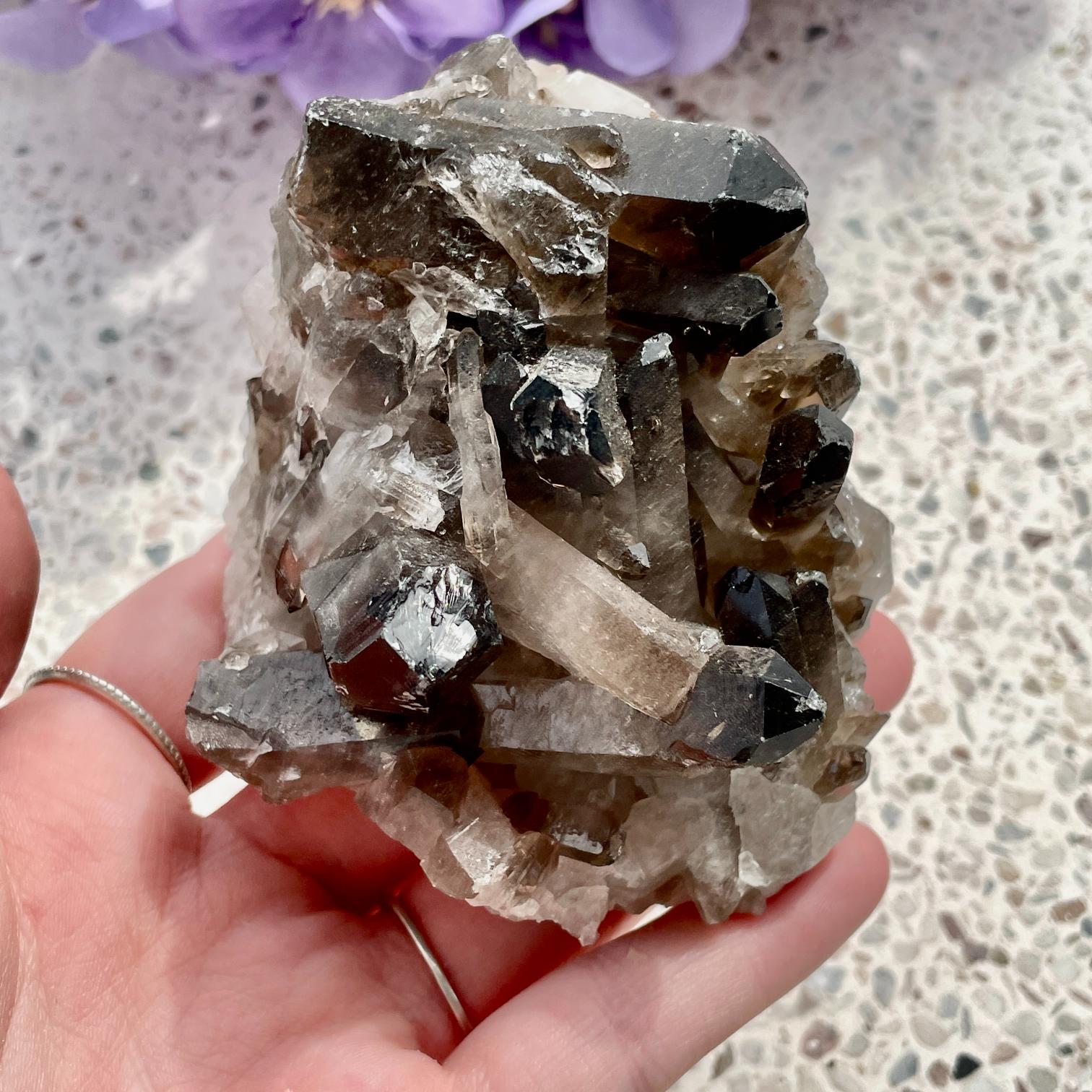 Smokey Quartz Cluster LGE (6-10cm) - 1pc