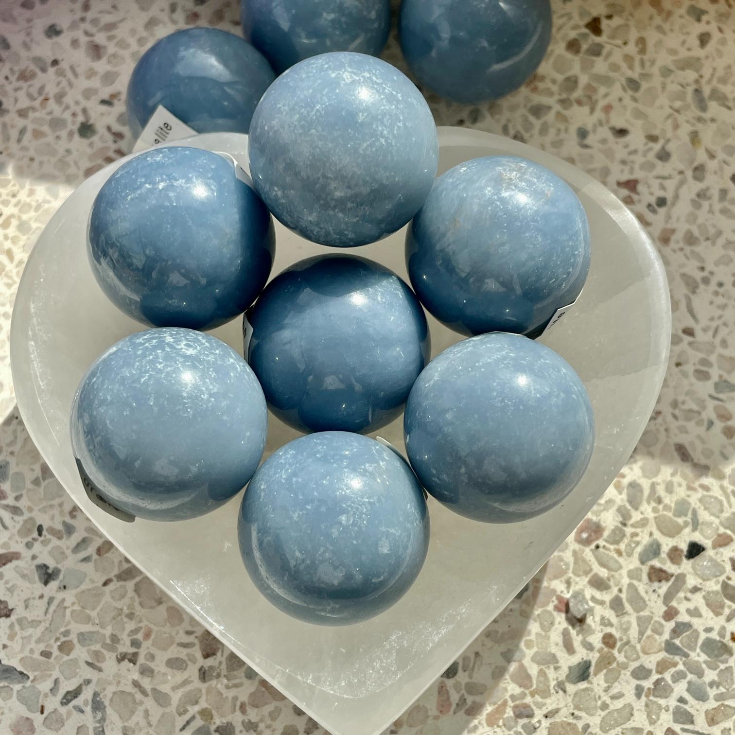 Angelite Sphere - 3cm