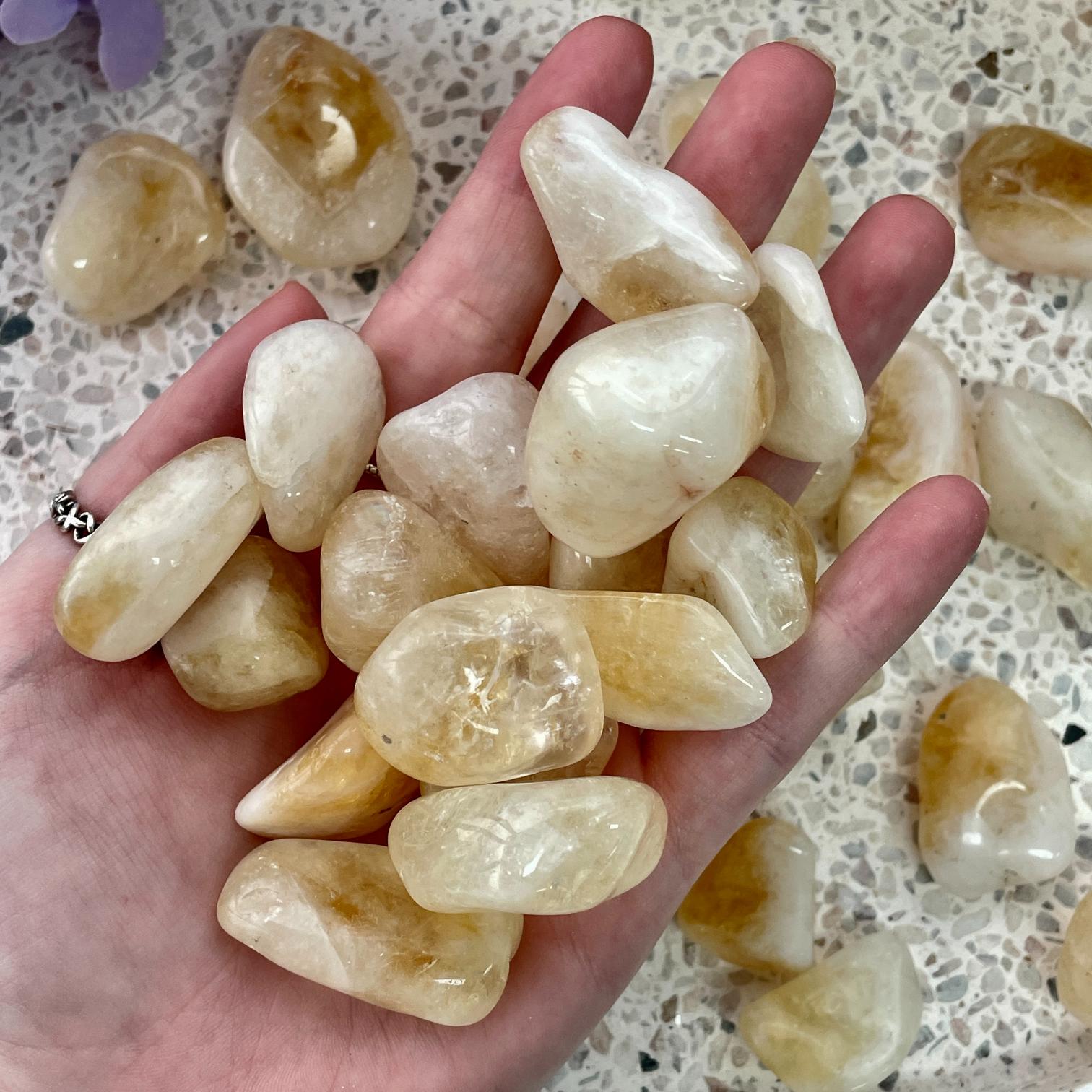 Citrine Tumbled 500g (35-45pc)