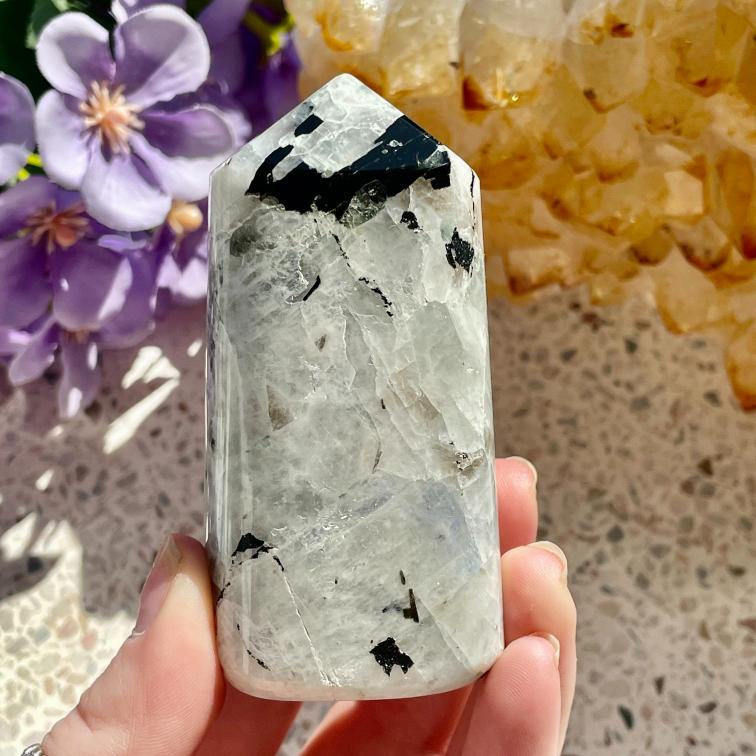 Rainbow Moonstone Freeform MED - 1pc