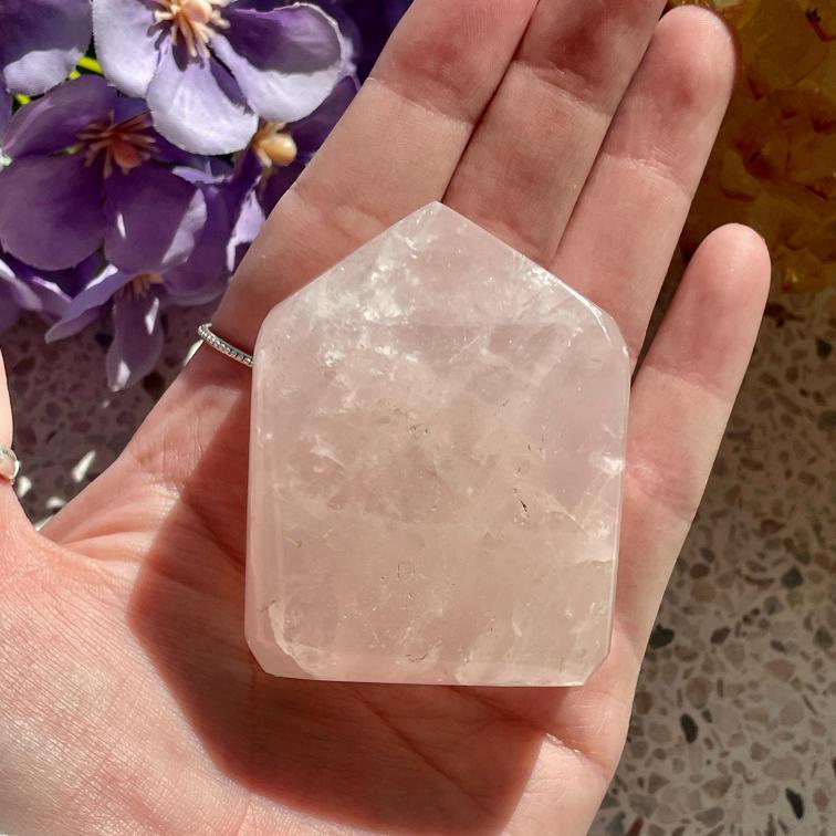 Rose Quartz Freeform - 1pc