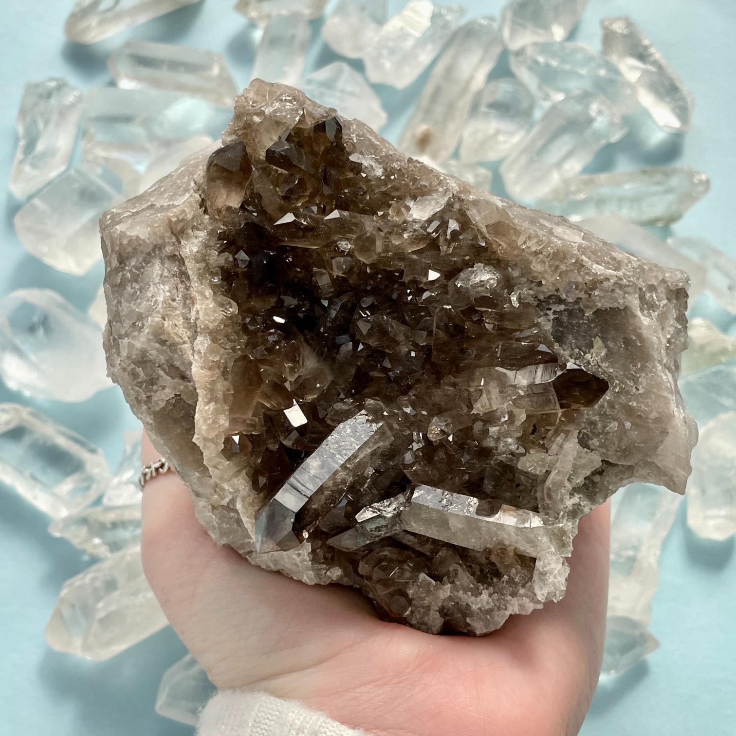 Smokey Quartz Cluster - 53