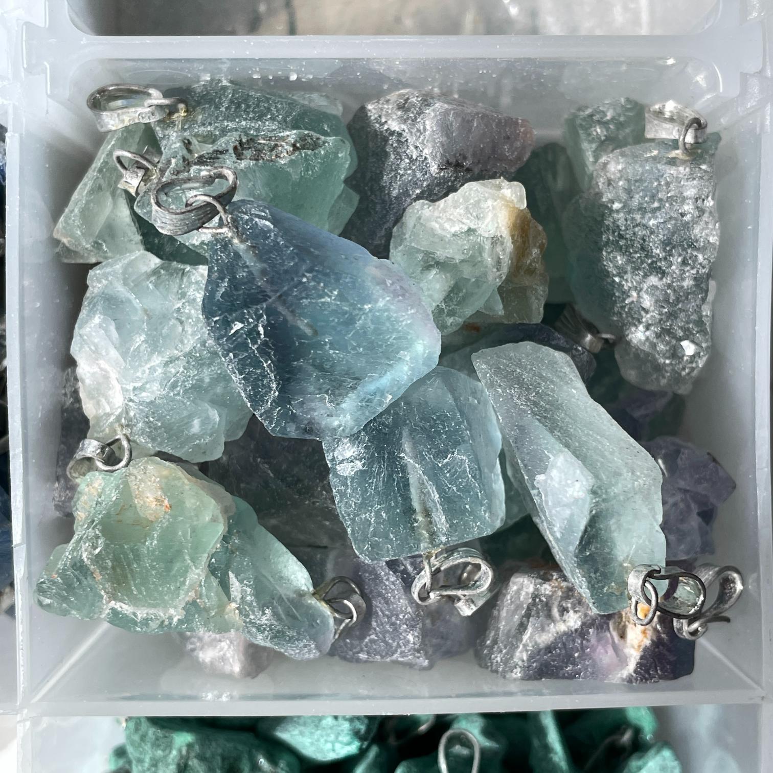 Rough Mini Pendant - Fluorite