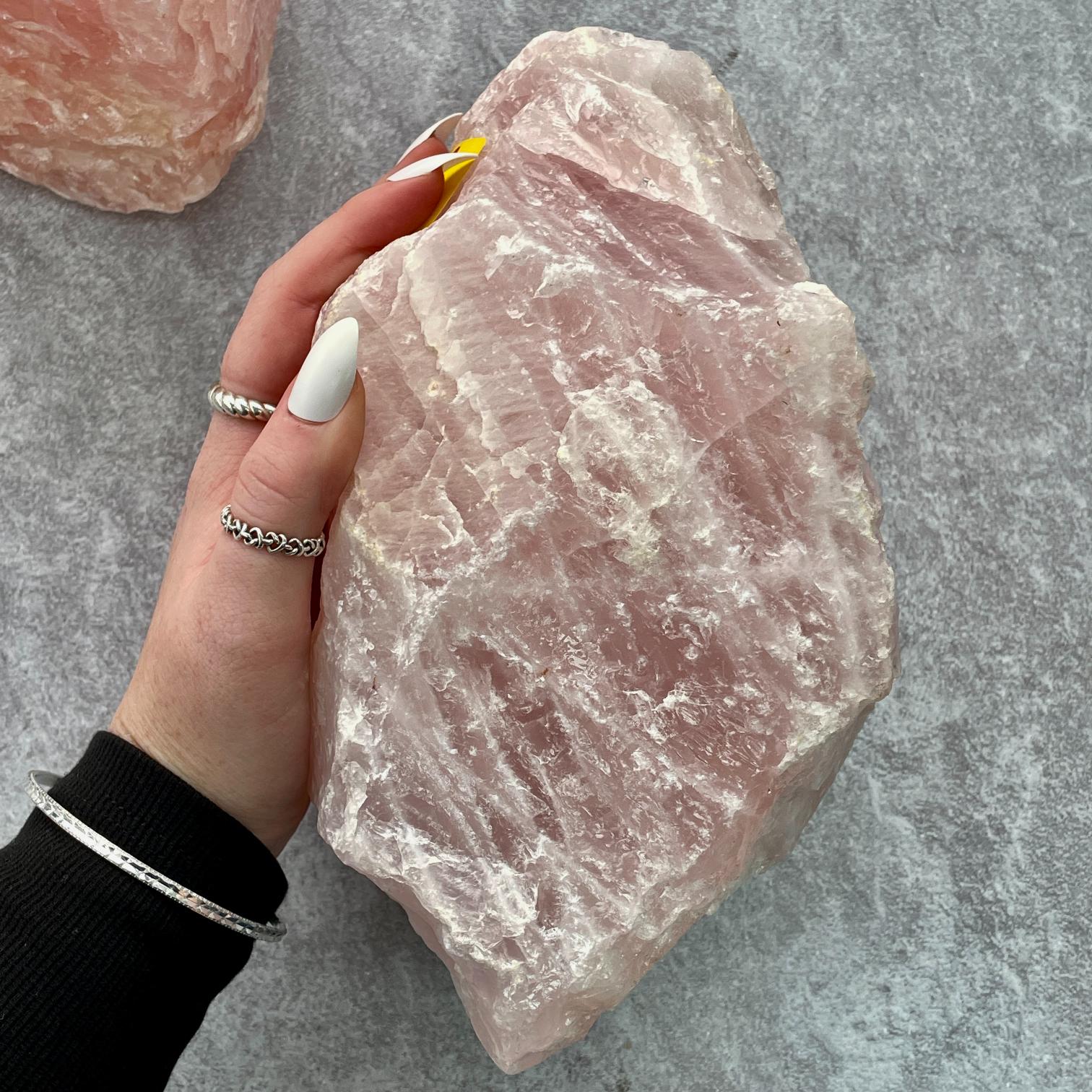 Rose Quartz Rough - Large 1pc (15-20cm)