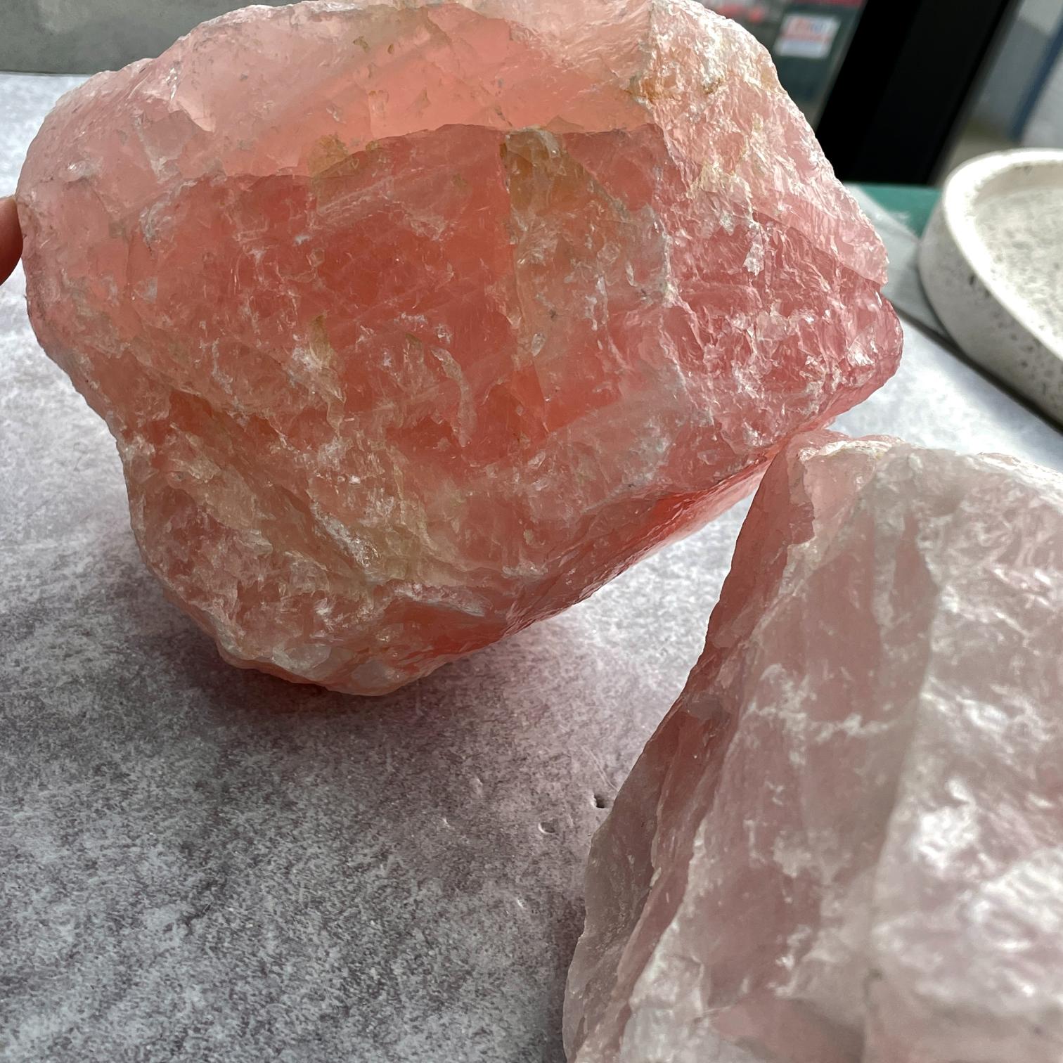Rose Quartz Rough - Large 1pc (15-20cm)
