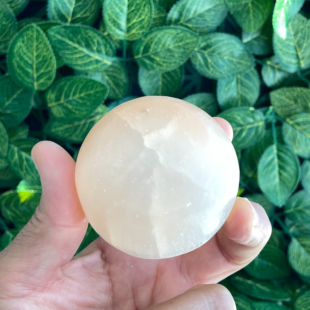 Selenite Orange Bowl - Round 6cm to 7cm