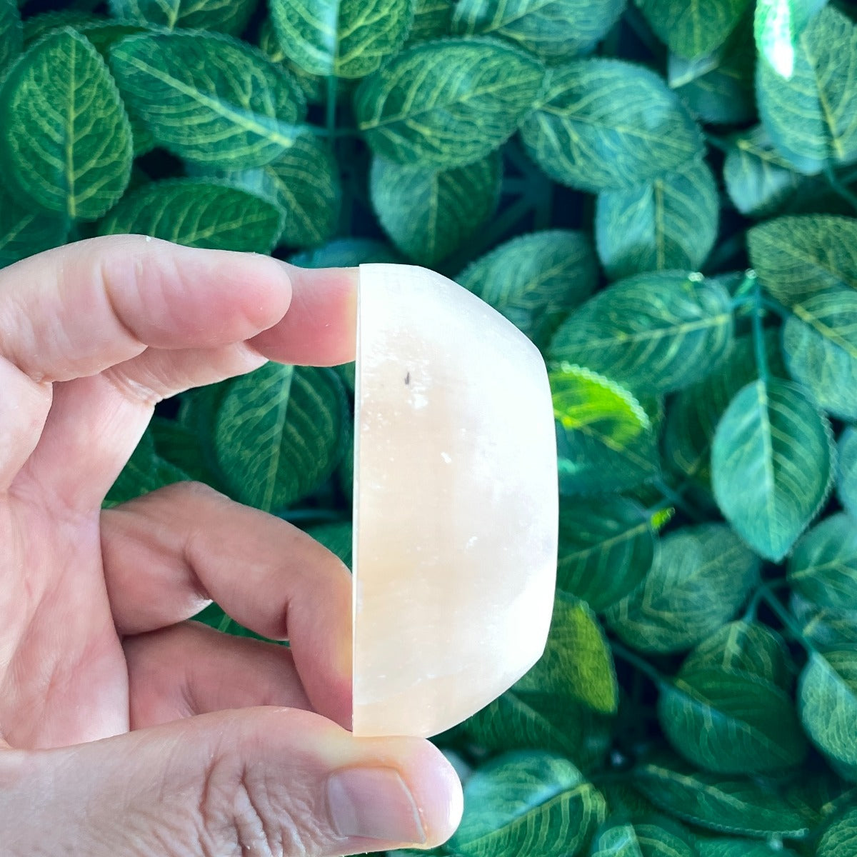 Selenite Orange Bowl - Round 6cm to 7cm