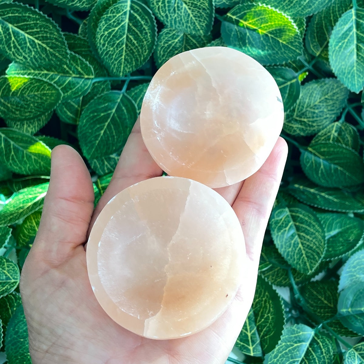 Selenite Orange Bowl - Round 6cm to 7cm
