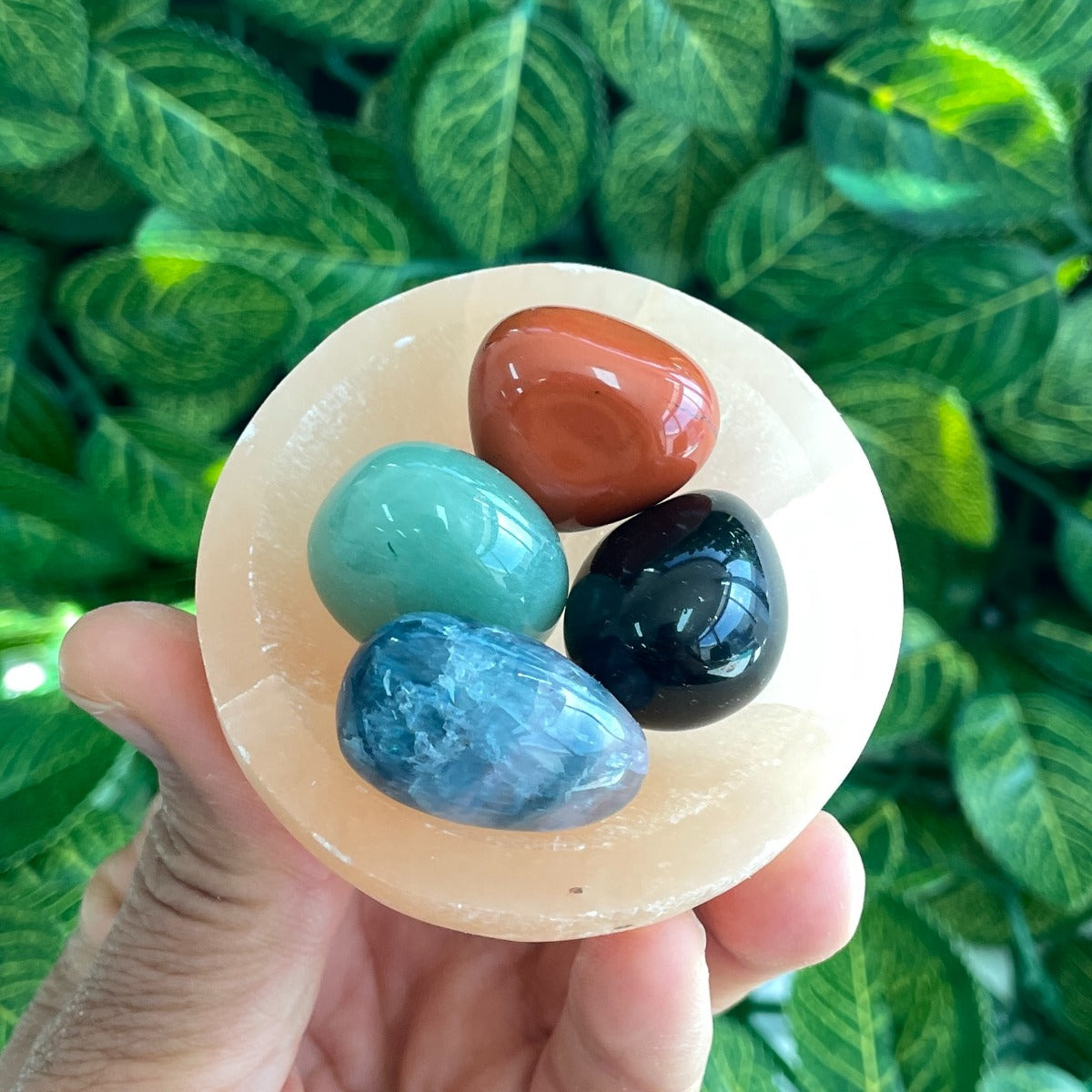 Selenite Orange Bowl - Round 6cm to 7cm
