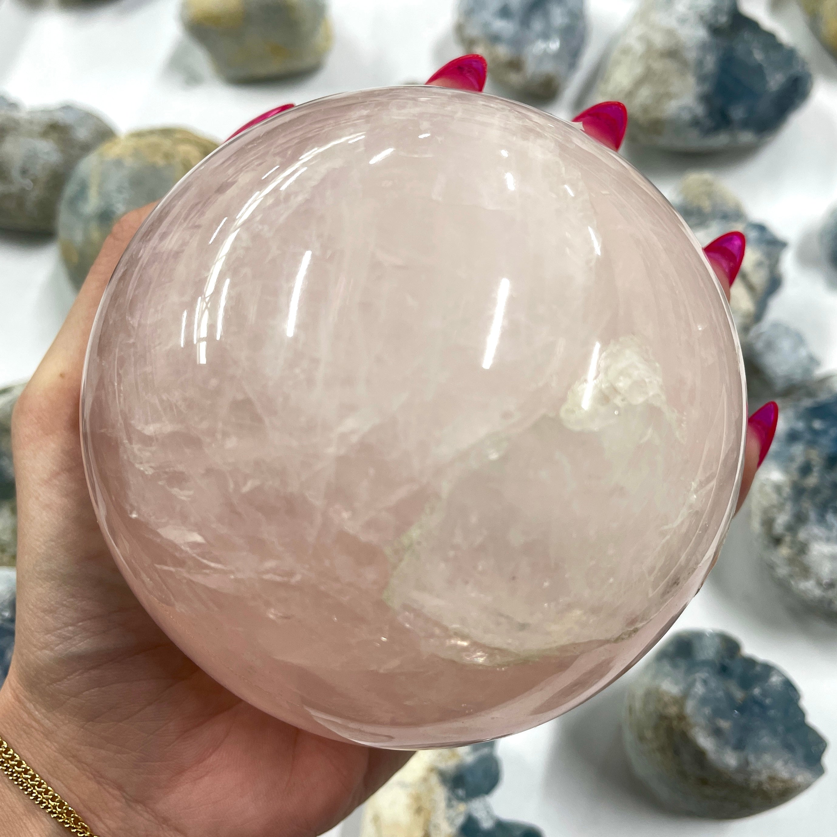Rose Quartz Sphere Large - 9cm
