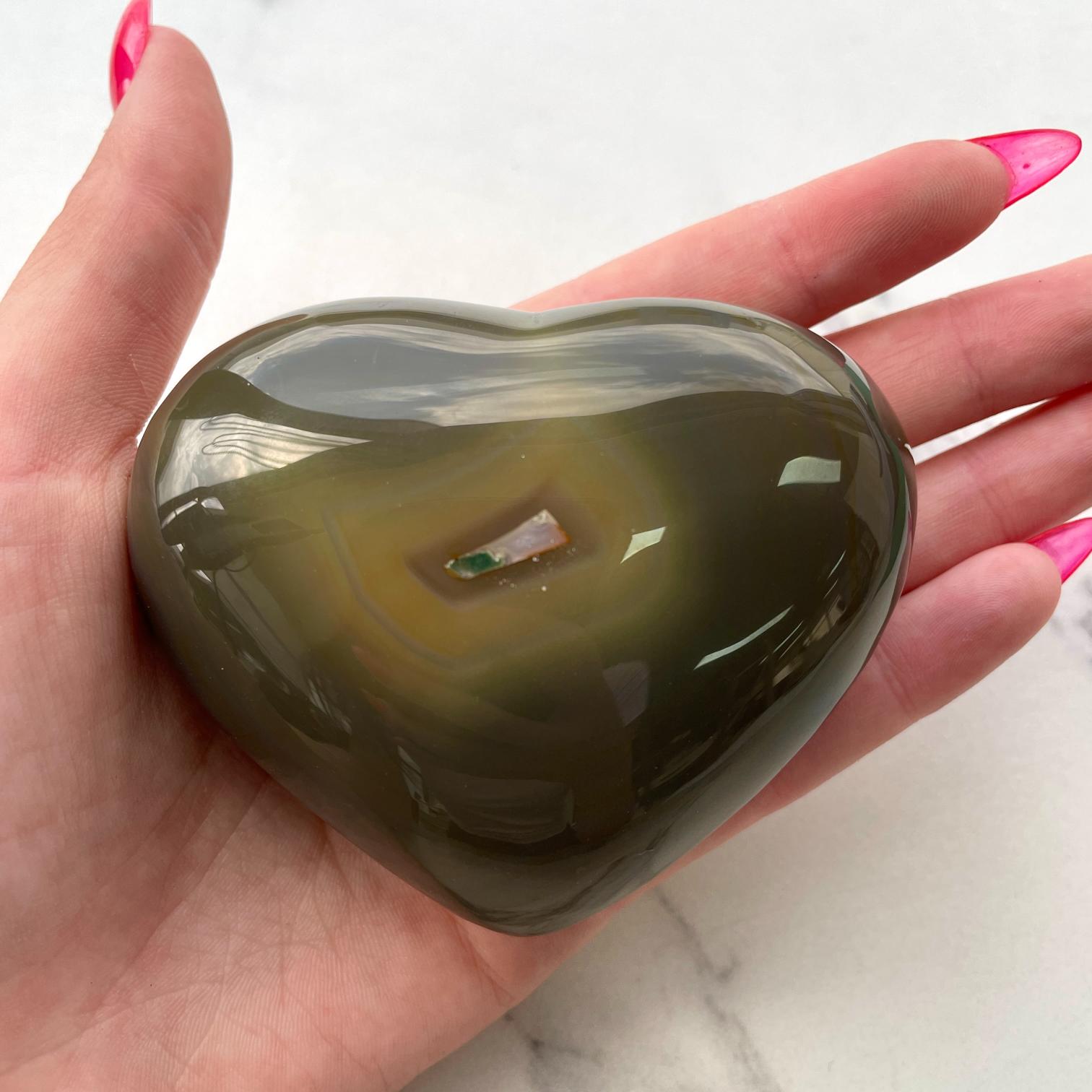 Agate Heart 8cm