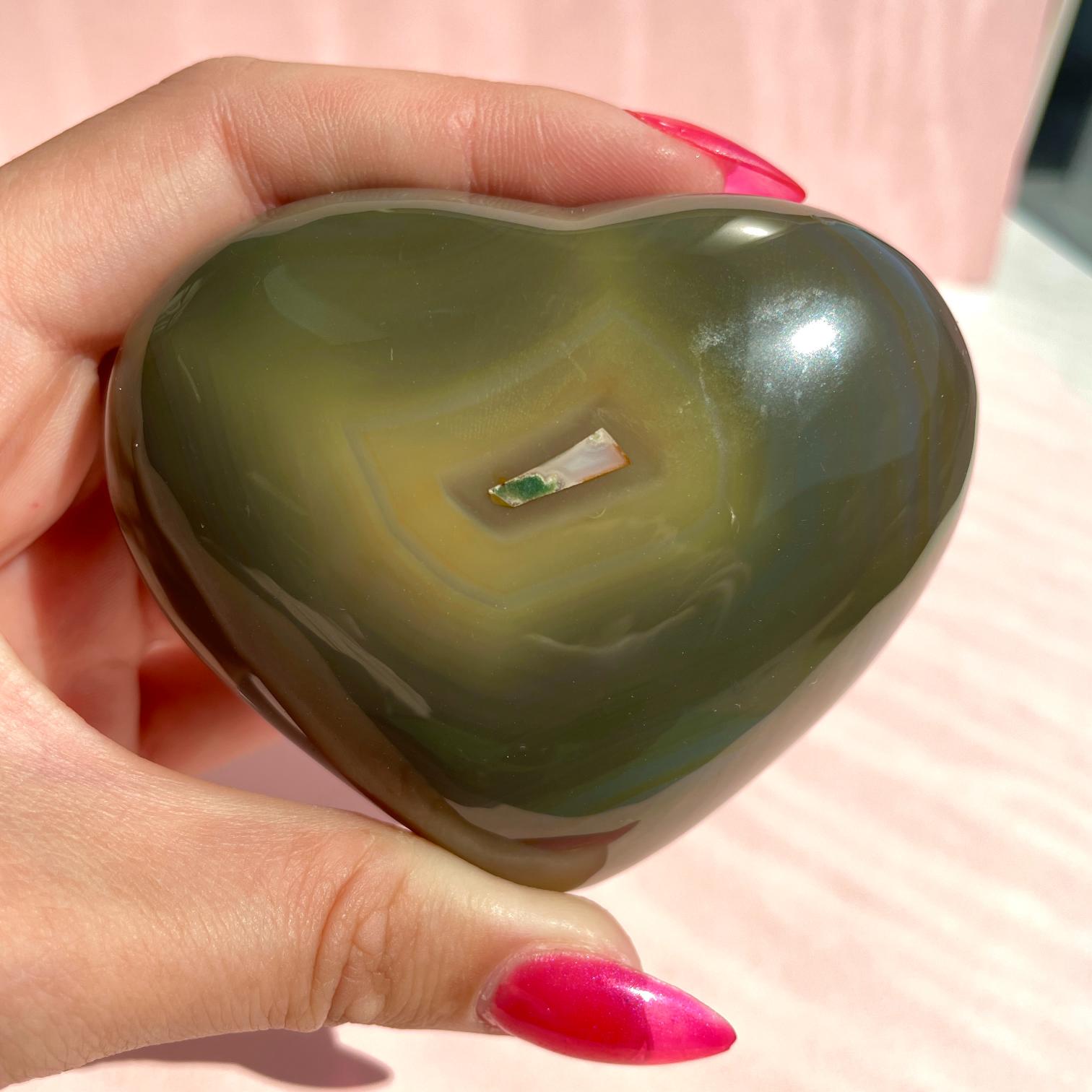 Agate Heart 8cm