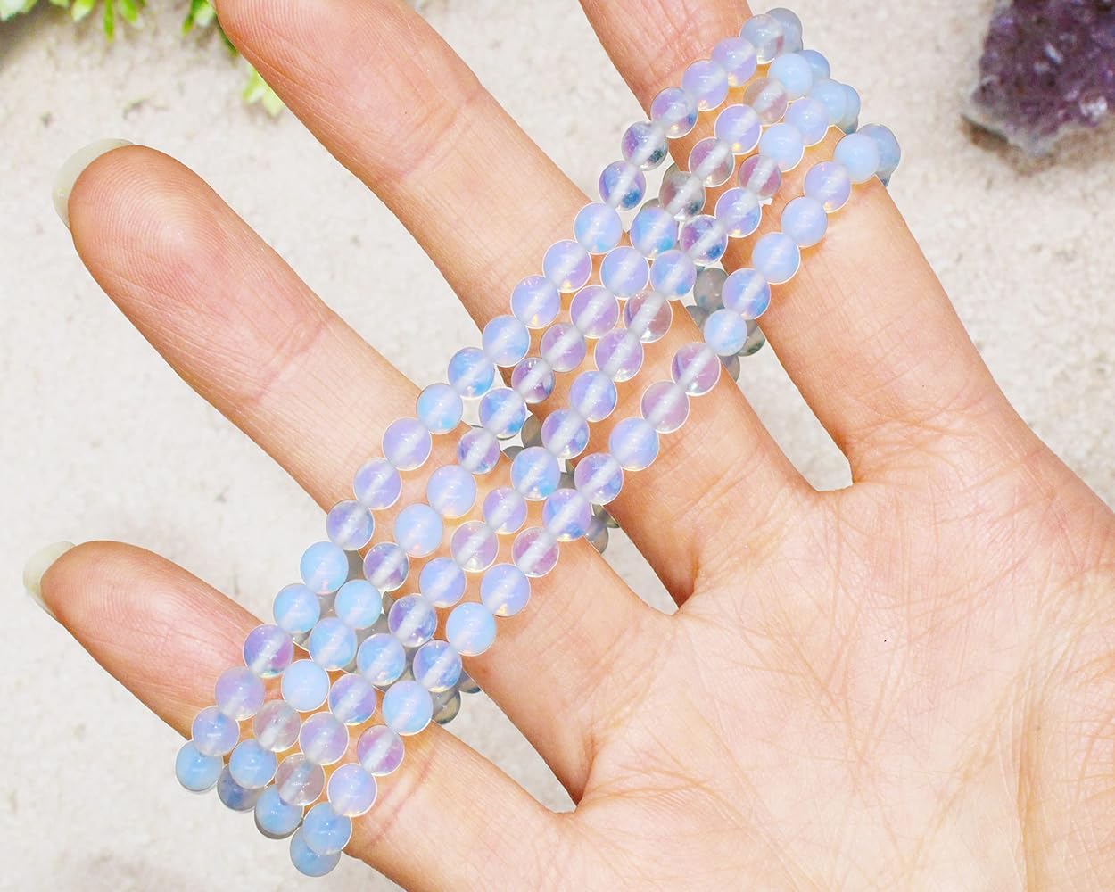 Opalite - Bead Bracelet - 4mm