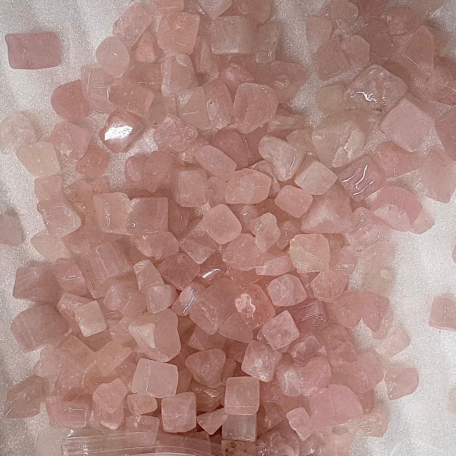 Rose Quartz Chips - Large (Mini Tumbles) 500gms