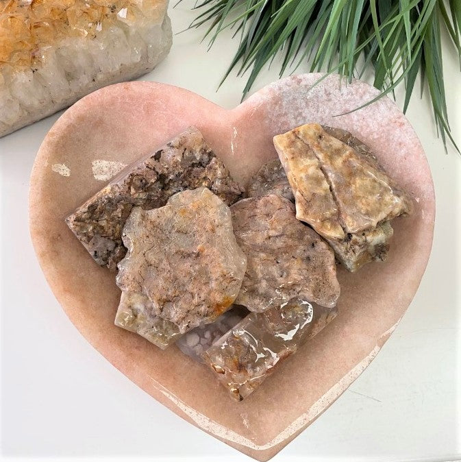 Polished Slabs - Flower Agate LGE - 500g (5-7pc)