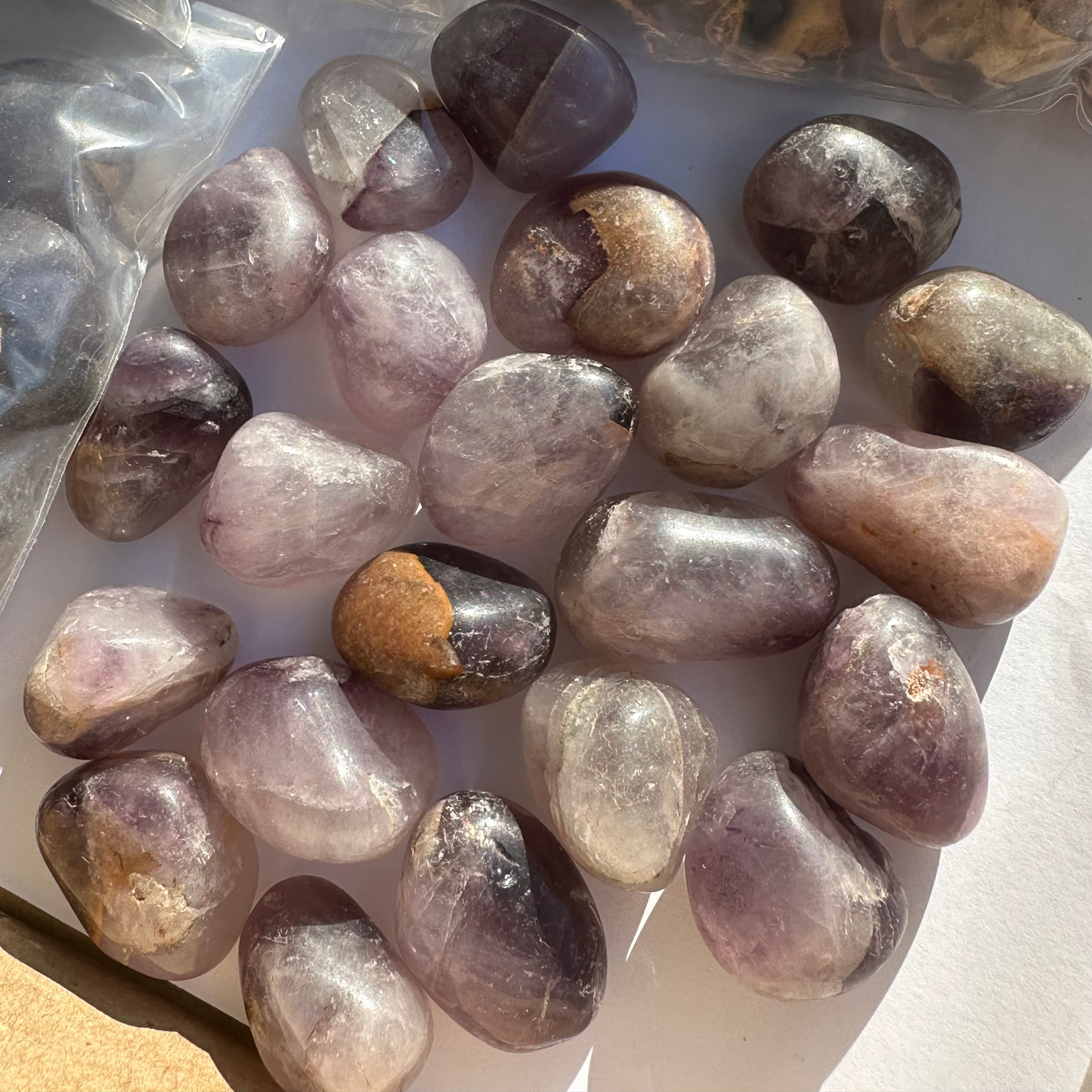 Amethyst Tumbled 250g (Ind)-‘B’ (15-20pc)
