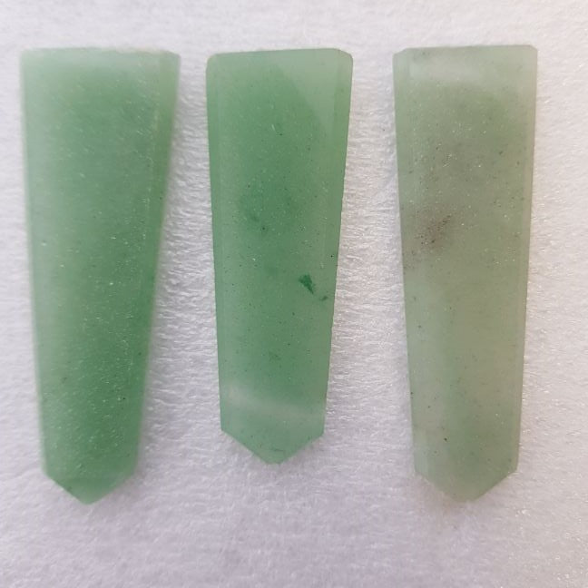 Flat Crystal Point - Green Aventurine - 1pc