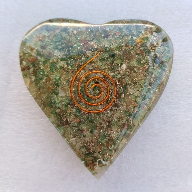 Orgonite Heart - Green Aventurine