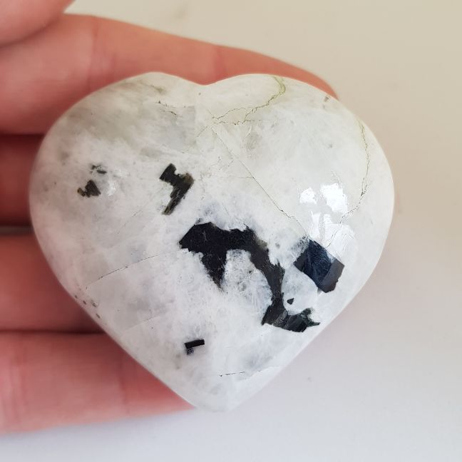 Rainbow Moonstone Heart 5cm