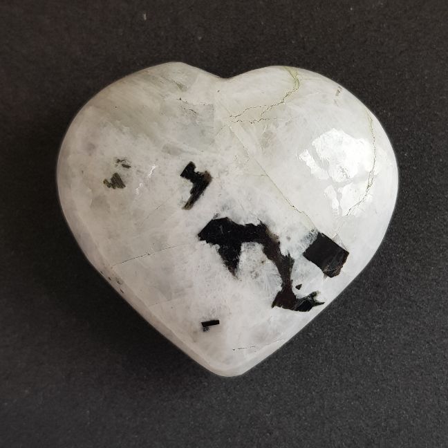 Rainbow Moonstone Heart 5cm