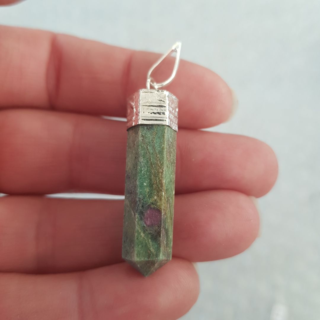 Ruby Fuschite - Cap Point Pendant