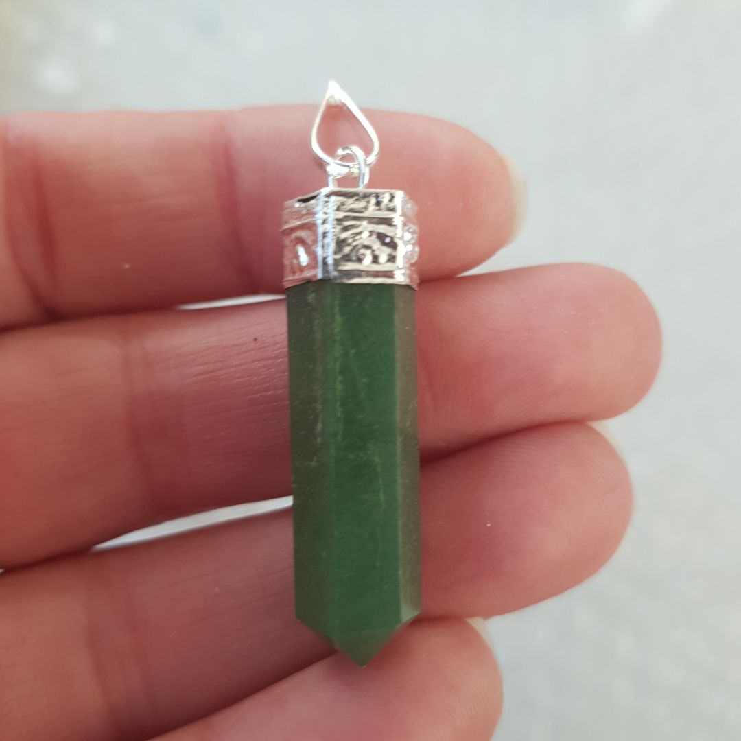Dark Green Aventurine - Cap Point Pendant