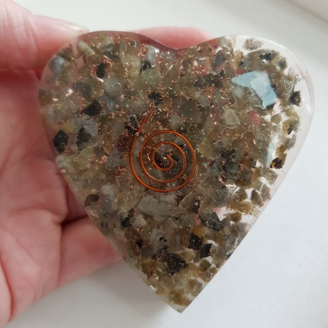 Orgonite Heart - Labradorite
