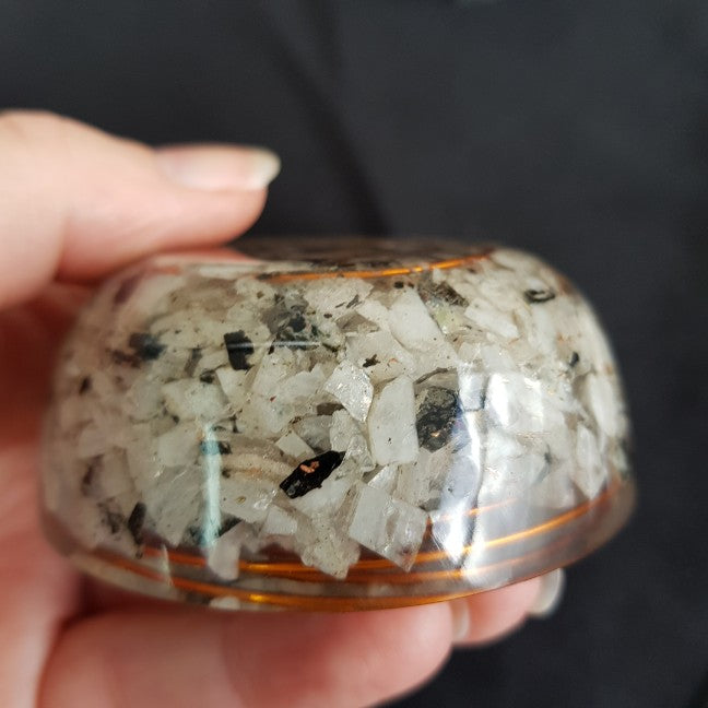 Orgonite Dome - Rainbow Moonstone