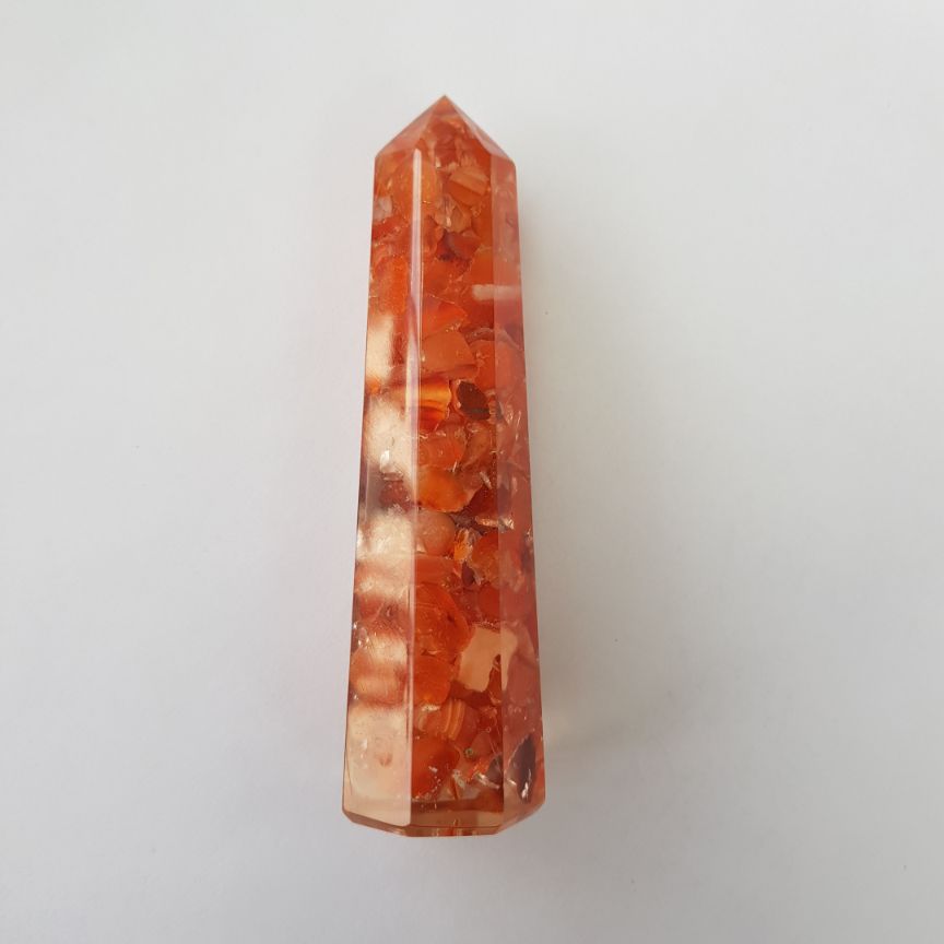 Orgonite Generator - Carnelian - 10cm