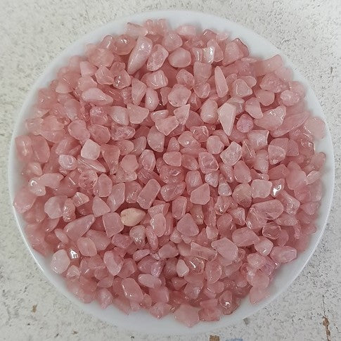Rose Quartz Chips - (Colour Enhanced) - 500 gms