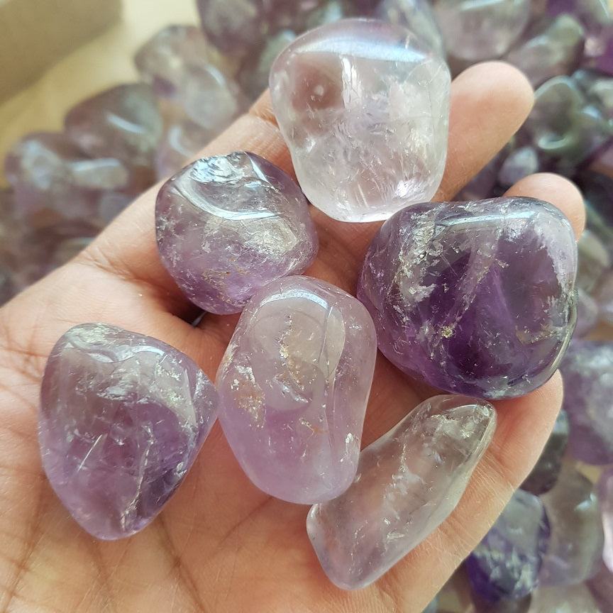 Fluorite Mix - Tumbled - 200gms (12-15pc)