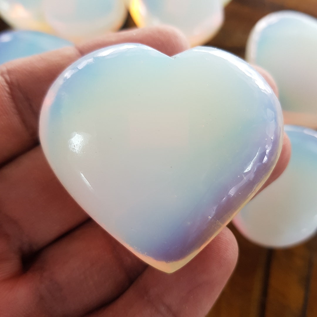 Moss Agate Heart - 5cm