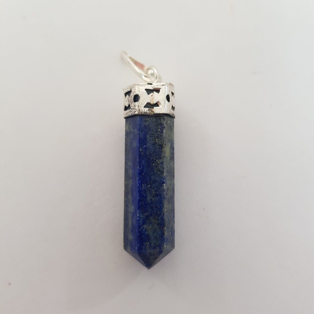Lapis Lazuli - Cap Point Pendant - Faceted