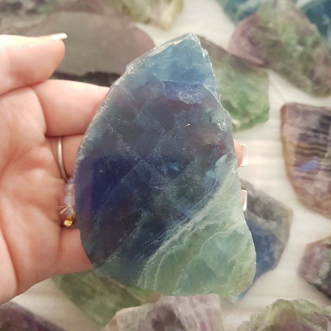 Fluorite Slice - 5cm - 10cm