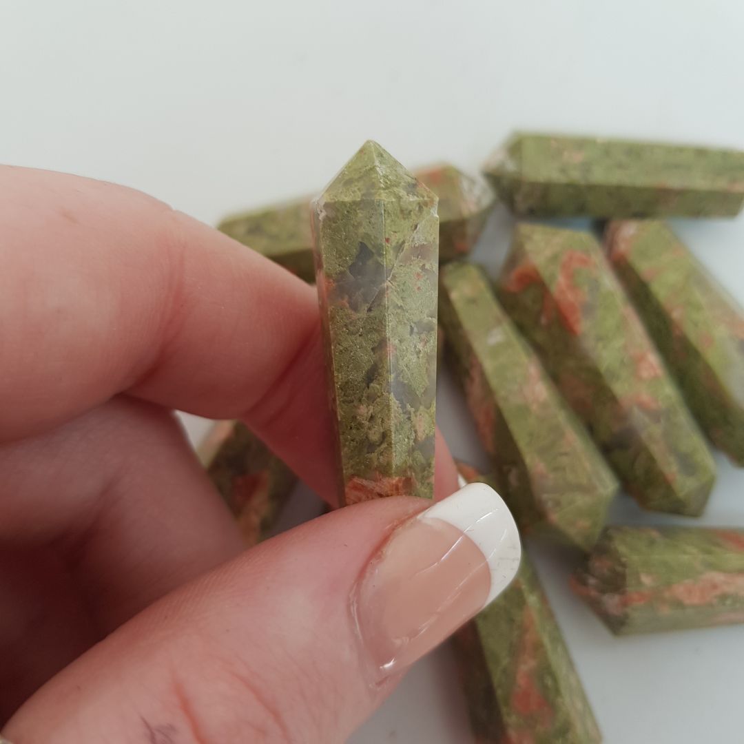 Unakite Dt Wand Mini - 1pc