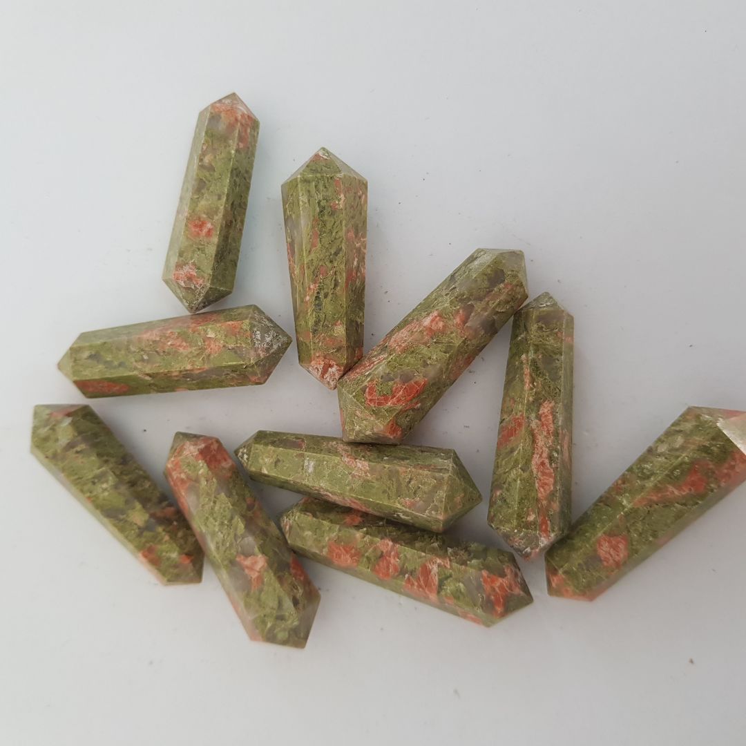 Unakite Dt Wand Mini - 10pc
