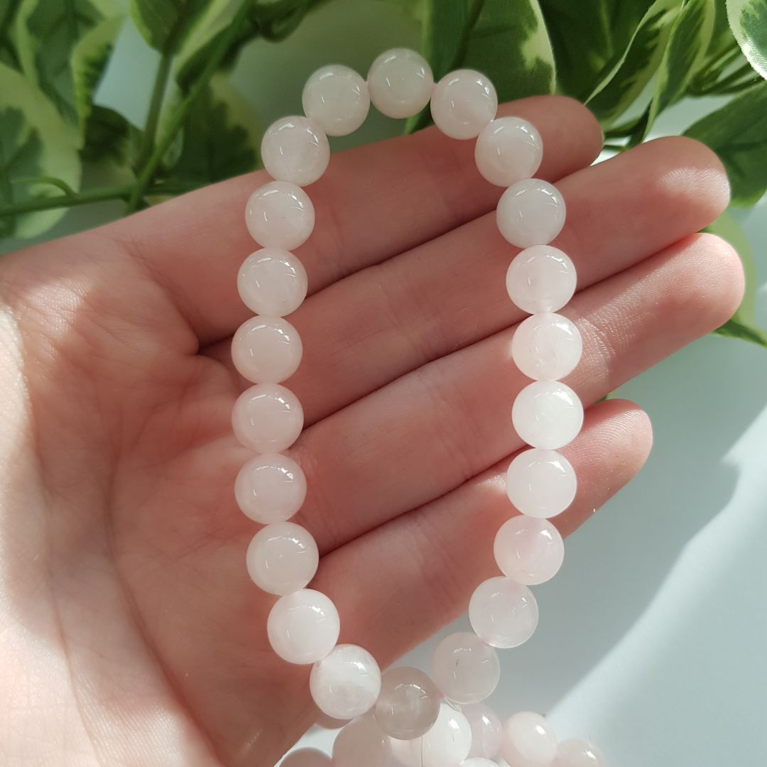 Rose Quartz Beads Bracelet - 8mm